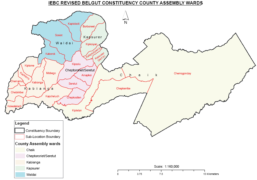 Belgut Constituency Map