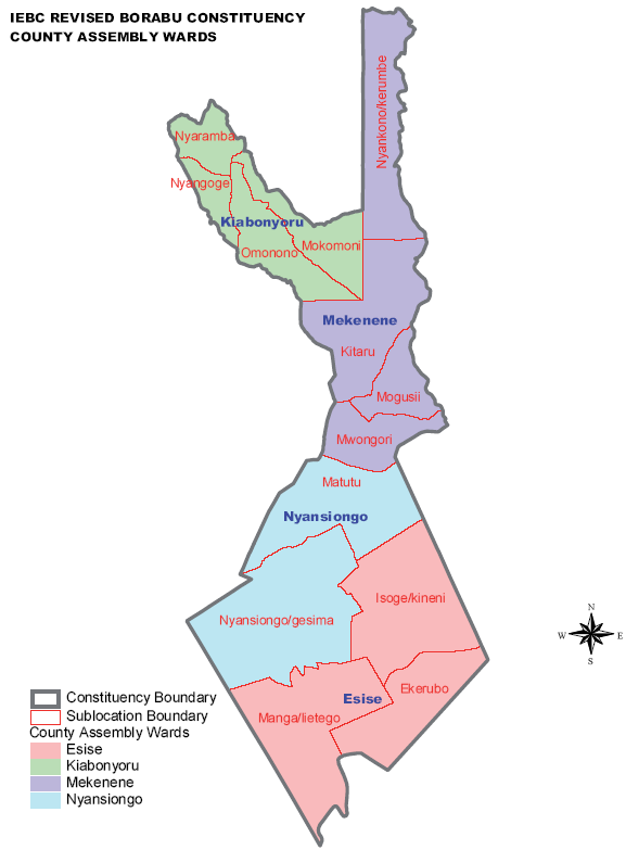 Borabu Constituency Map