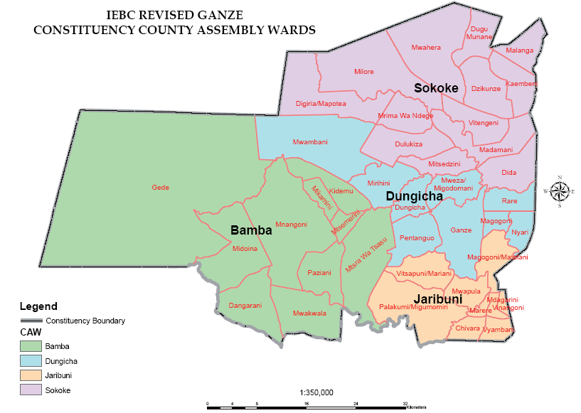 Ganze Constituency Map