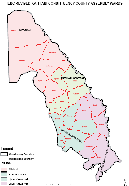 Kathiani Constituency Map
