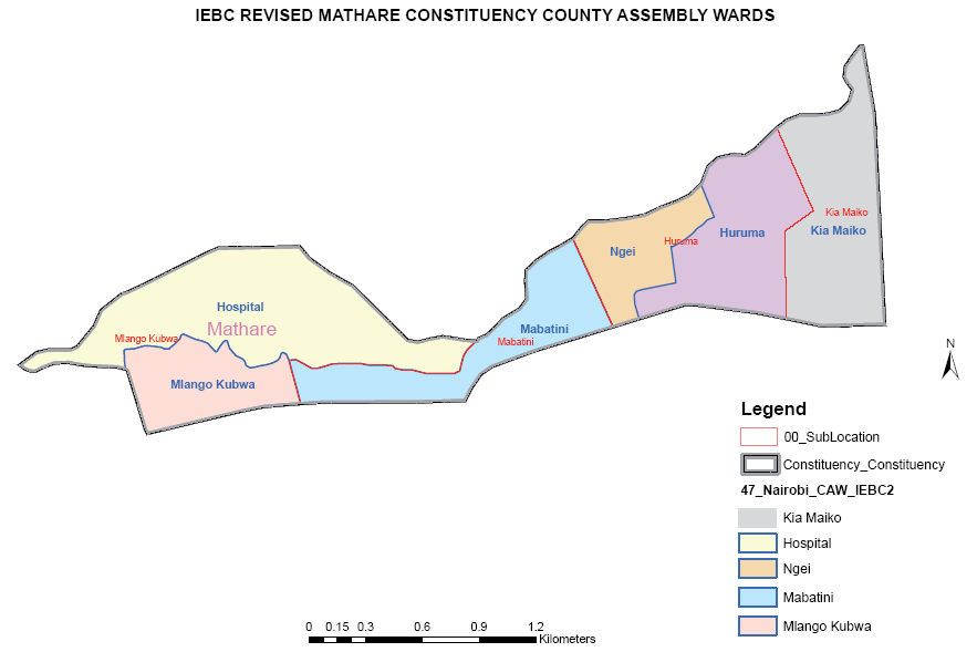 Mathare Constituency Map