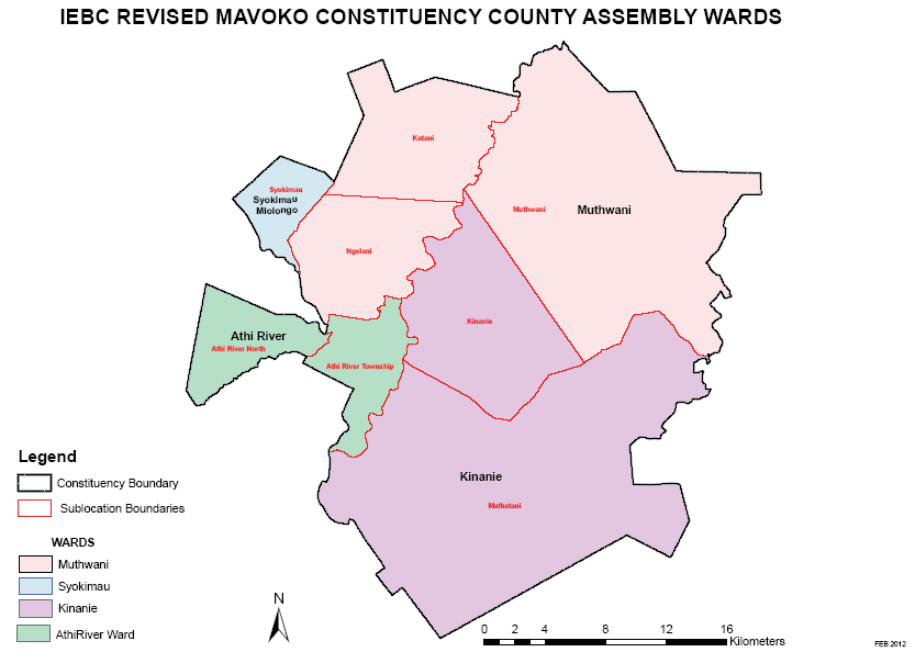 Mavoko Constituency Map