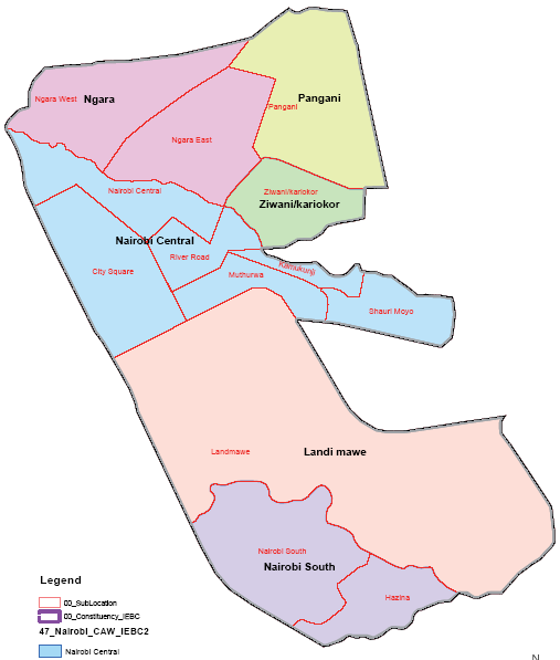 Starehe Constituency Map