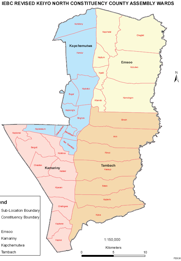Keiyo North Constituency Map