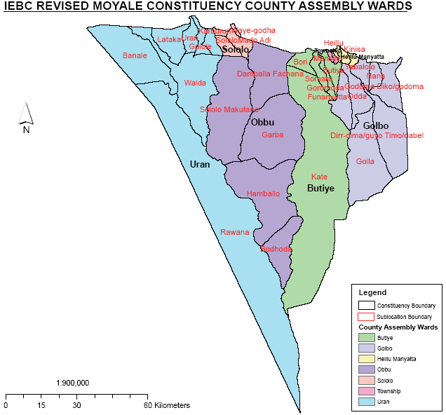 Moyale Constituency Map