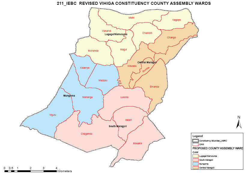 Vihiga Constituency Map